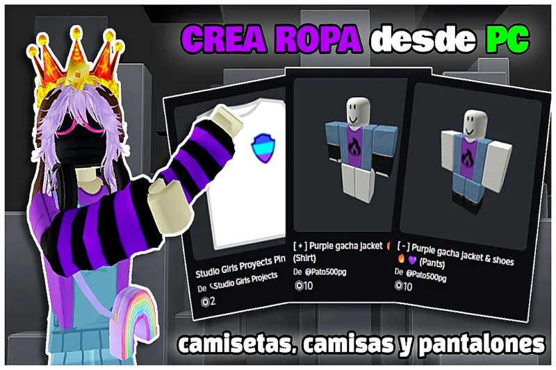 Cómo crear ropa en Roblox en 2026: camisetas, camisas y pantalones paso a paso