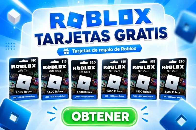 Cómo conseguir tarjetas regalo de Roblox gratis: métodos reales y seguros